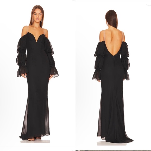 NWT Katie May Estella Gown in Black Small New! - Picture 1 of 15